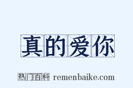 真的爱你是什么意思的图片